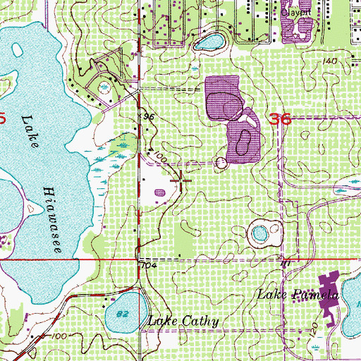 Topographic Map of Church of God of Prophecy, FL