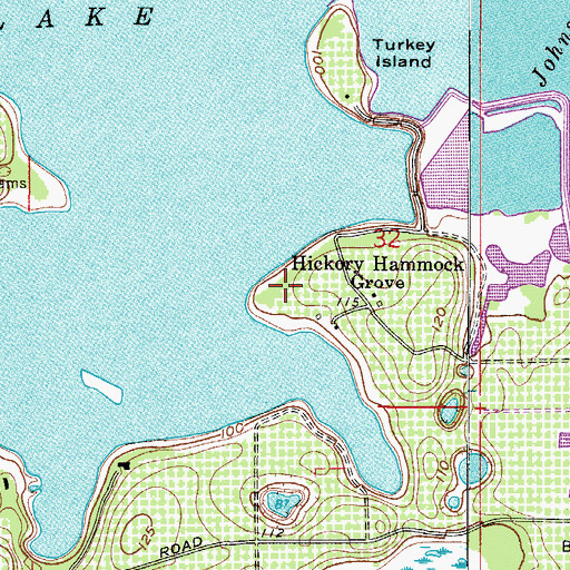 Topographic Map of Saint Elizabeth Church of God by Faith, FL