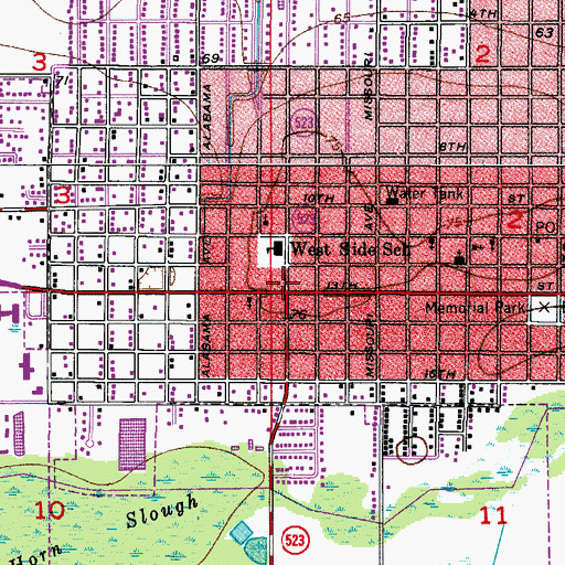 Topographic Map of First Baptist Church of Saint Cloud, FL