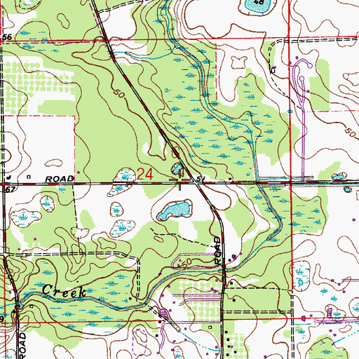 Topographic Map of Tuskawilla Baptist Church, FL