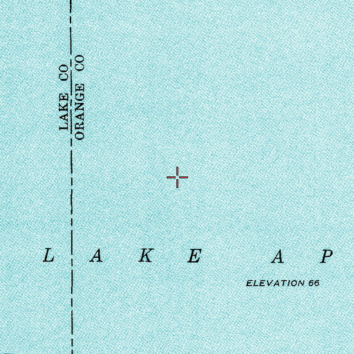 Topographic Map of Peniel Baptist Church of Orlando, FL