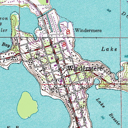 Topographic Map of New Life Worship Center, FL