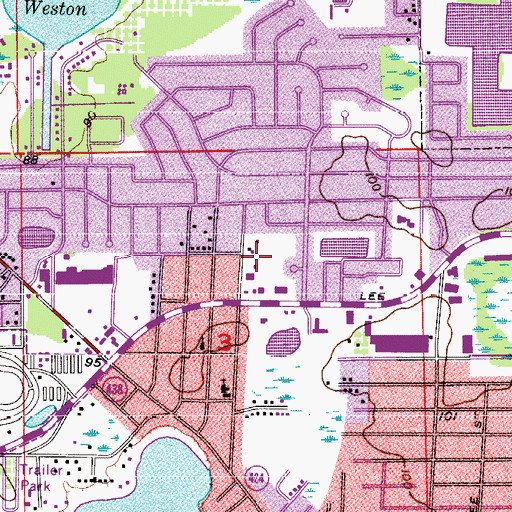 Topographic Map of Faith Temple Church of God, FL