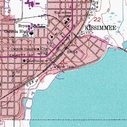 Topographic Map of Church of God-Apopka, FL