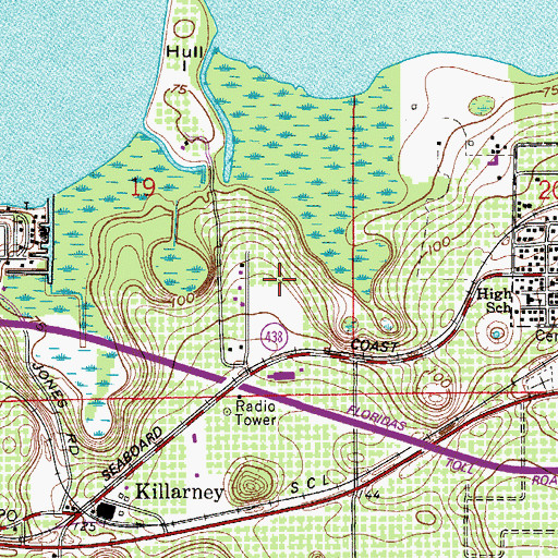 Topographic Map of Orlando Christian Reformed Church, FL