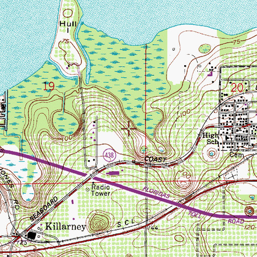 Topographic Map of Southeastern District of the Christian and Missionary Alliance, FL