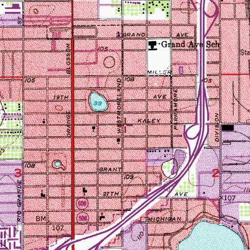 Topographic Map of Saint John Vianney Catholic Church, FL