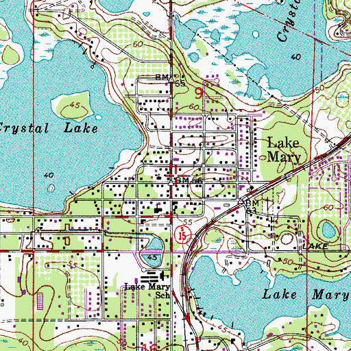 Topographic Map of Church of the Nativity, FL