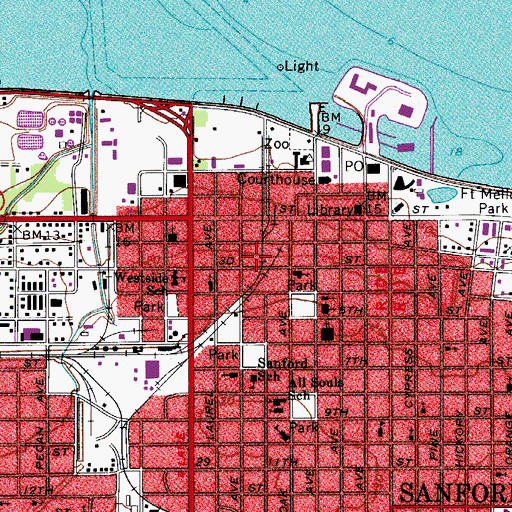 Topographic Map of New Tribes Mission Headquarters, FL