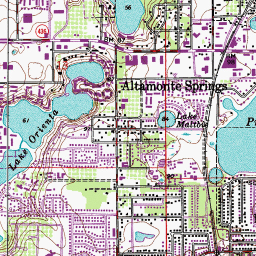 Topographic Map of New Providence Missionary Baptist Church, FL