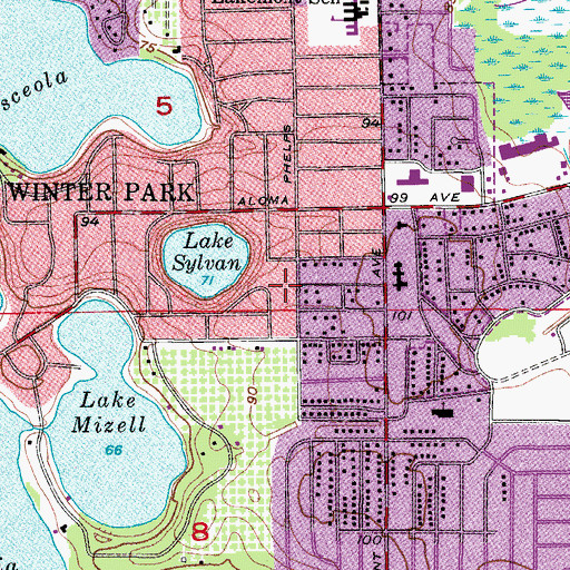 Topographic Map of Reformation Lutheran Church, FL
