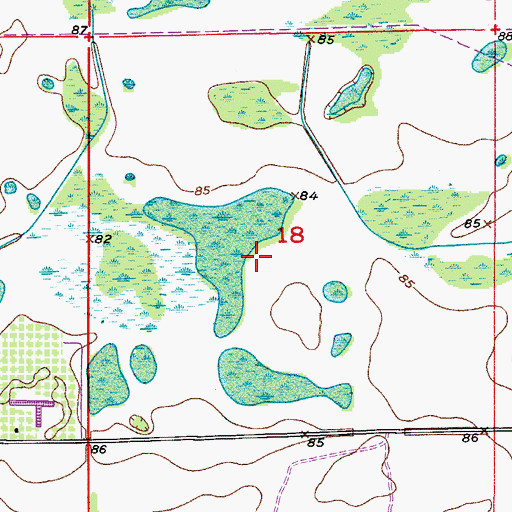 Topographic Map of Mercy Medical Mission, FL