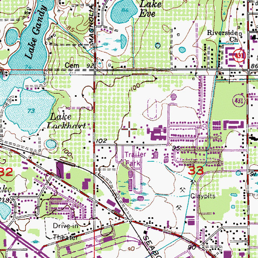 Topographic Map of House of Beth-El Ministries, FL