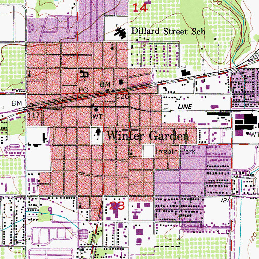 Topographic Map of Christian Life Fellowship, FL