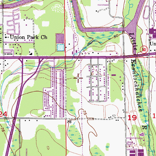 Topographic Map of Saint Michaels Episcopal Church, FL