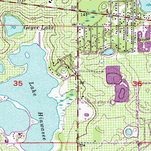 Topographic Map of Holy Family Episcopal Church, FL