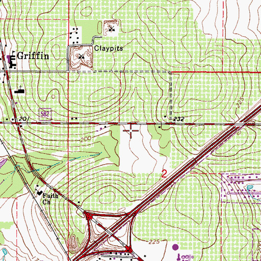 Topographic Map of Lakeland College of Business, FL