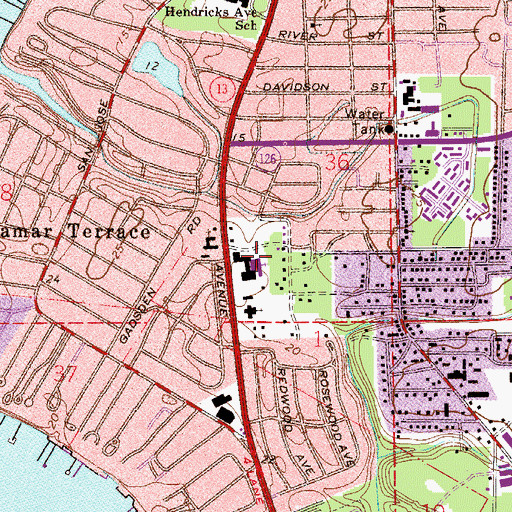 Topographic Map of Luther Rice Seminary/Bible College, FL