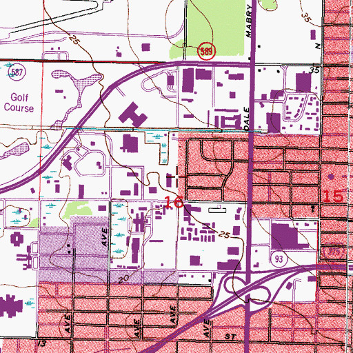 Topographic Map of United Electronics Institute, FL