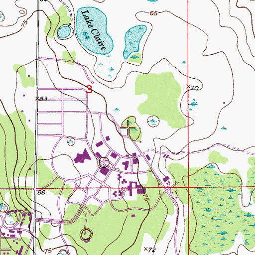 Topographic Map of University of Central Florida, FL