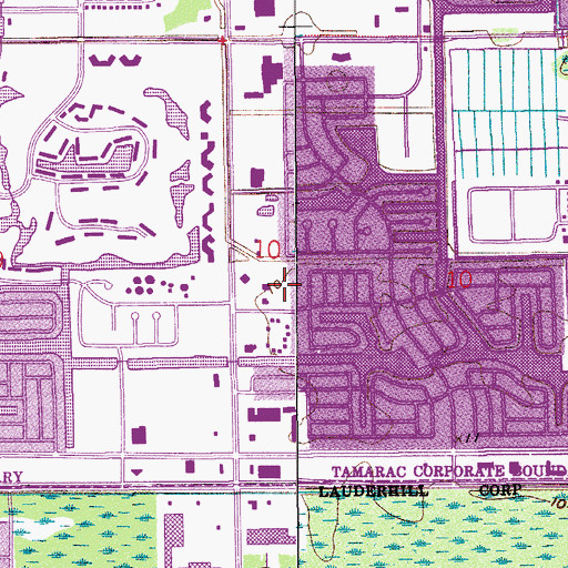 Topographic Map of Saint Malachy School, FL