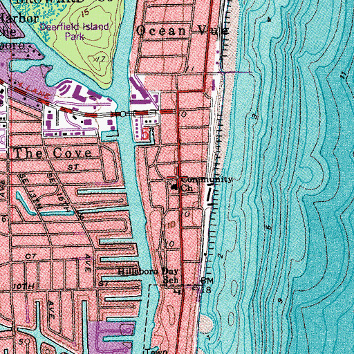 Topographic Map of International World School, FL