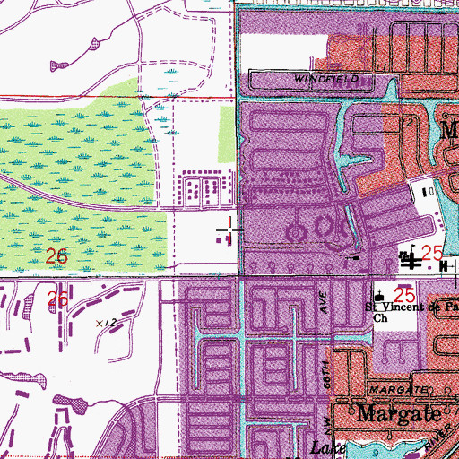 Topographic Map of Faith Christian School, FL