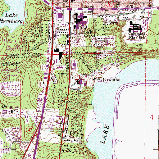 Topographic Map of Golden State Christian Academy, FL