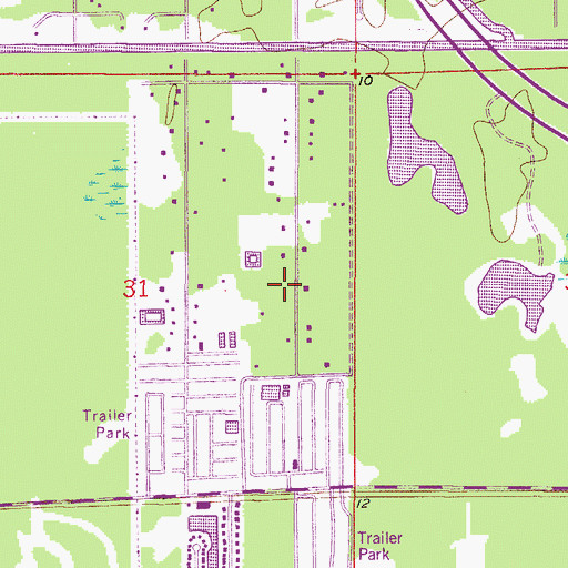 Topographic Map of Crokscrew Christian Academy, FL
