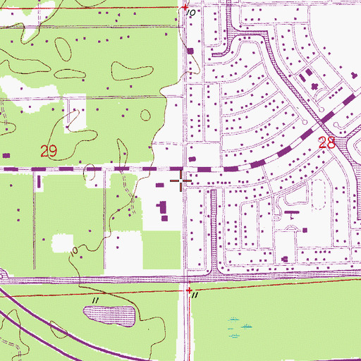 Topographic Map of Naples Christian Academy, FL