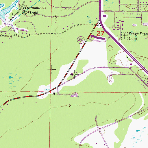 Topographic Map of Solid Rock Christian School, FL