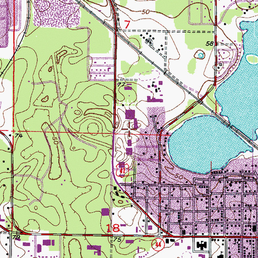 Topographic Map of Busy Bee Preschool, FL