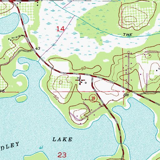 Topographic Map of Eckerd Wilderness Educational System, FL