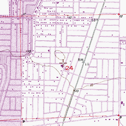 Topographic Map of Port Charlotte Christian School, FL