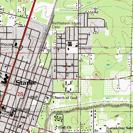 Topographic Map of Saint Marks Early Learning Center, FL