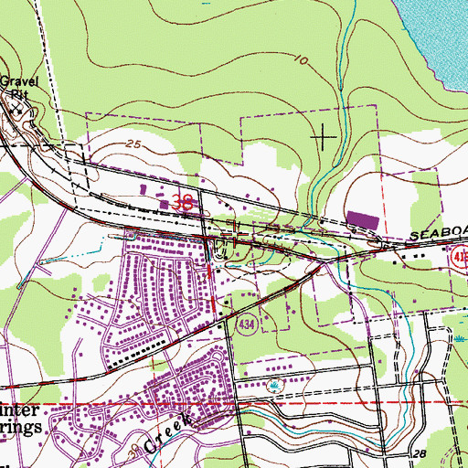 Topographic Map of Saint Stephens Catholic Church, FL