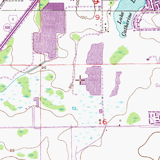 Topographic Map of Washington Shores Presbyterian Church, FL