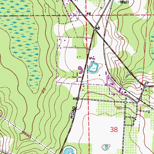 Topographic Map of Grace Presbyterian Church Associate Reformed Synod, FL