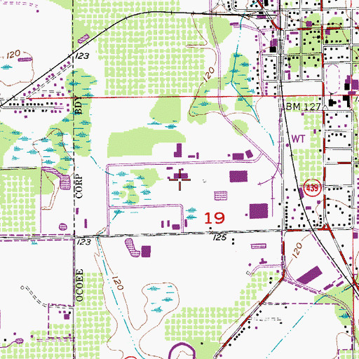 Topographic Map of Orlando Worship Center, FL