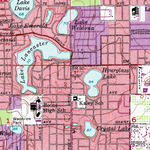 Topographic Map of Emmanuel Church of Christ Oneness Pentecostal, FL