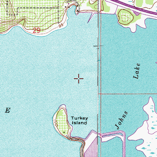Topographic Map of Zion Temple Fire Baptized Holiness Church of God of the Americas, FL