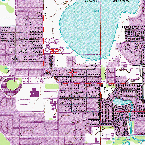 Topographic Map of Triumph Church of God, FL