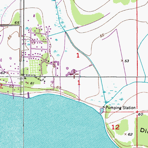 Topographic Map of Pinecastle Church of the Nazarene, FL