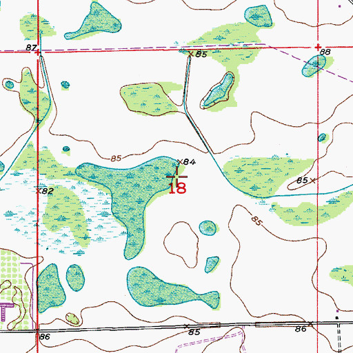 Topographic Map of Fern Park Church of the Nazarene, FL