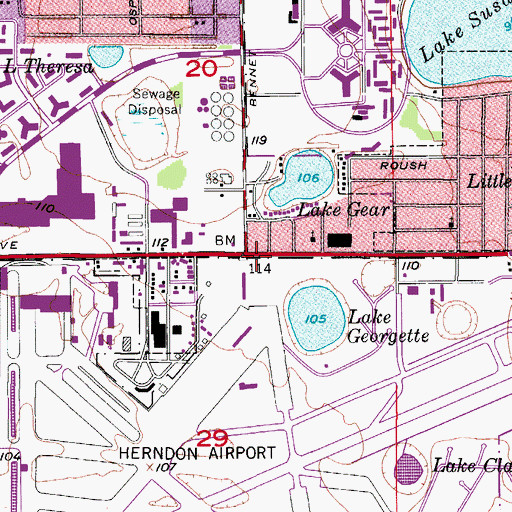 Topographic Map of Household of Faith, FL