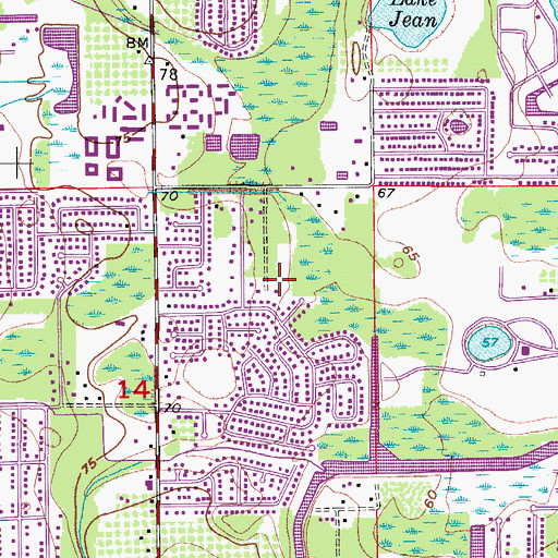 Topographic Map of Wesleyan Church First, FL