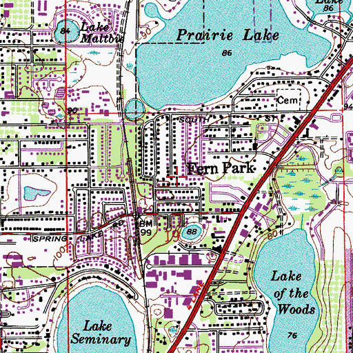 Topographic Map of Universal Church of Spiritual Science, FL