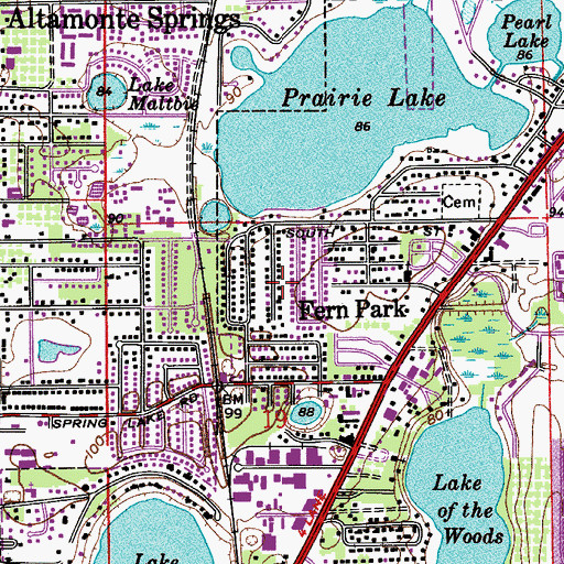 Topographic Map of Universal Centre, FL