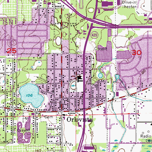 Topographic Map of Vietnamese Seventh Day Adventist Church, FL