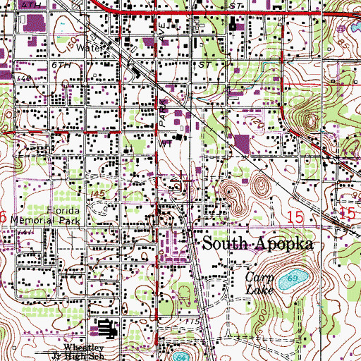 Topographic Map of Seventh Day Adventist Church, FL